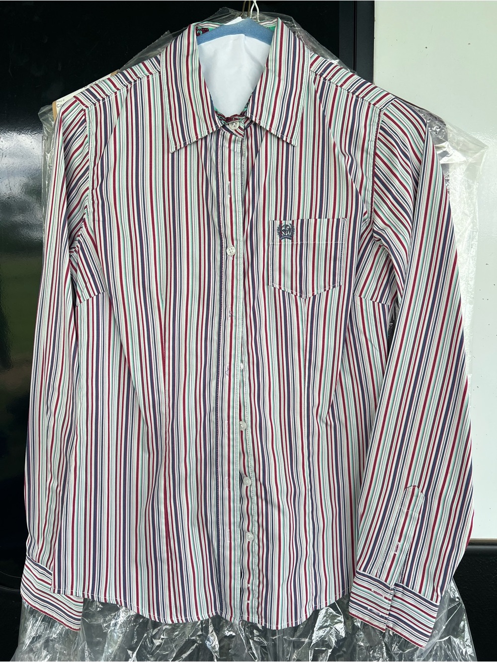 Striped Button-Up Shirt